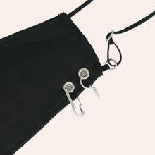 Load image into Gallery viewer, Crystal Safety Pin &amp; Spike Huggie Earrings
